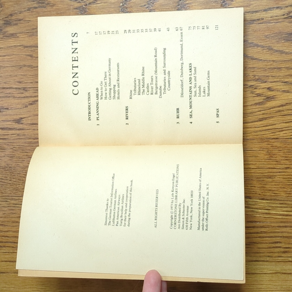 Vintage West Germany A Simon & Schuster Travel Guide Paperback Book Nonfiction - Picture 3 of 16
